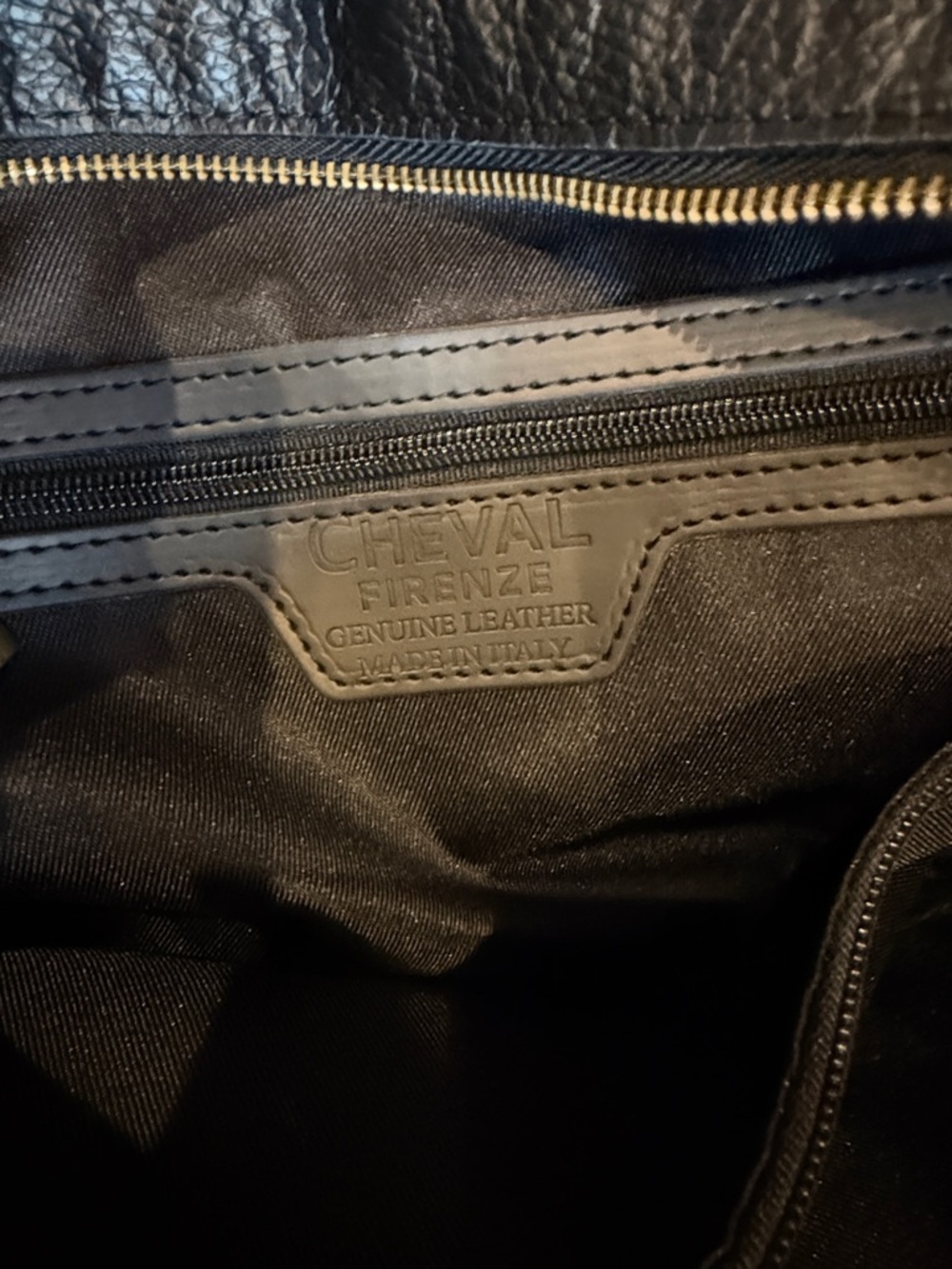 CHEVAL Firenze Italian Green Suede Bag with Black Leather Trim - Picture 6 of 7